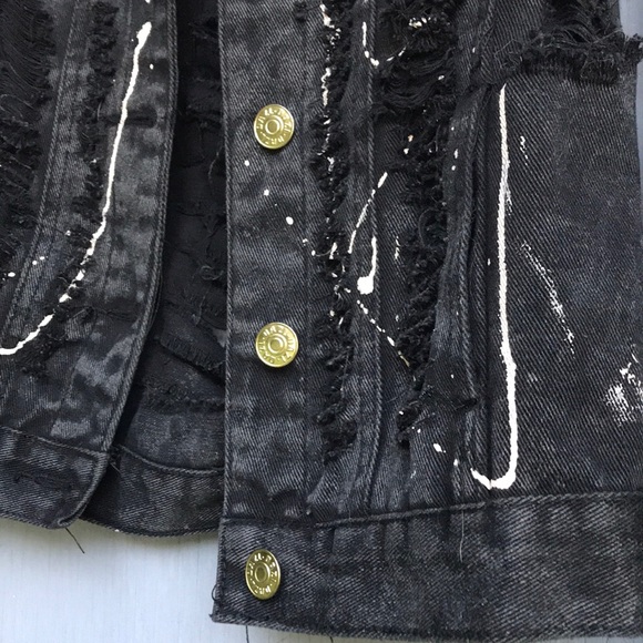 Distressed denim jacket - Picture 10 of 16